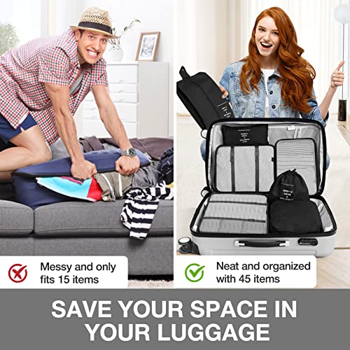 8-Set-Packing-Cubes-for-SuitcasesPacking-Cubes-with-Shoe-Bag-Cosmetics-Bag-Clothing-Bag-Accessories-Bags-Packing-Cubes-for-Travel-Luggage-Organizer-Women-MenBlack