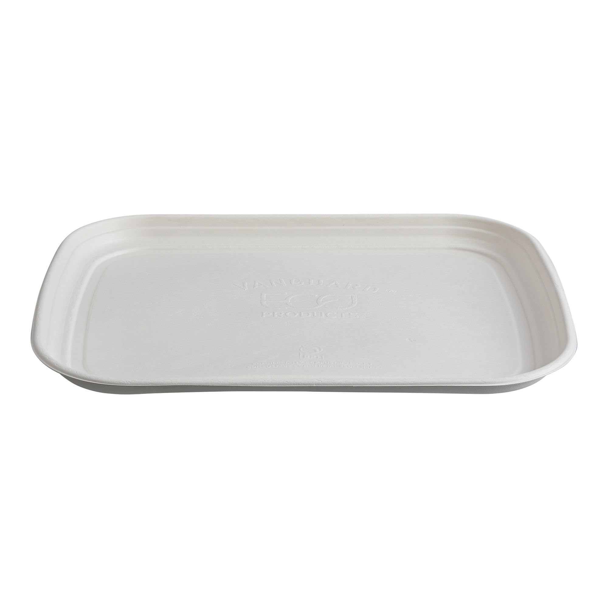 Eco-Products Compostable 13x17in Serving Tray by ECO PRODUCTS – 13"x17", Bamboo, White, Pack of 100, Model EP-SCTR1317NFA