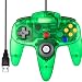 Classic N64 Controller, iNNEXT N64 Wired USB PC Game pad Joystick, N64 Bit USB Wired Game Stick Joy pad Controller for Windows PC MAC Linux Raspberry Pi 3 Sega Genesis Higan (Jungle Green)