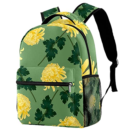 Sac à dos d'école au motif floral multicolore et style décontracté chic