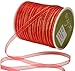 May Arts 1/4-Inch Wide Ribbon, Red Sheer with Gold Edge