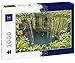 Lais Puzzle Cénote de forêt Tropicale sur la péninsule du Yucatan. Trous Profonds remplis d'eau Douce dans Le Yucatan, Mexique. 1000 Pièces