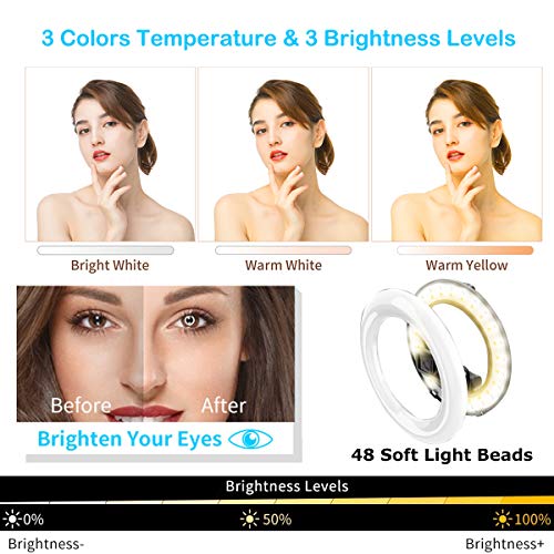 6,6 Selfie Ring Light con treppiede e Supporto