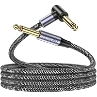 MOSWAG Cable de Guitarra 3M, Cable de Instrumento 6.35mm, Cable