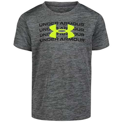Image of Under Armour Boys Short Sleeve Core Graphic T-Shirt, Lightweight & Breathable, Relaxed Fit