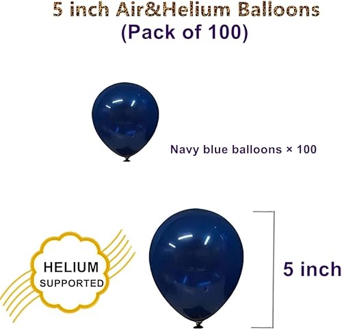 Miniatura 76 de Globos de fiesta rojos de 5 pulgadas, 100 mini globos de látex para decoración de cumpleaños, boda, baby shower (rojo) Rojo,Negro,Morado oscuro,Azul