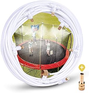 HOMENOTE Misting Cooling System 26.3FT (8M) Misting Line + 8 Brass Mist Nozzles