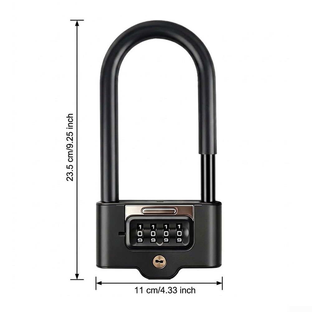 Lucchetto U Doppia Apertura con Password per Bici
