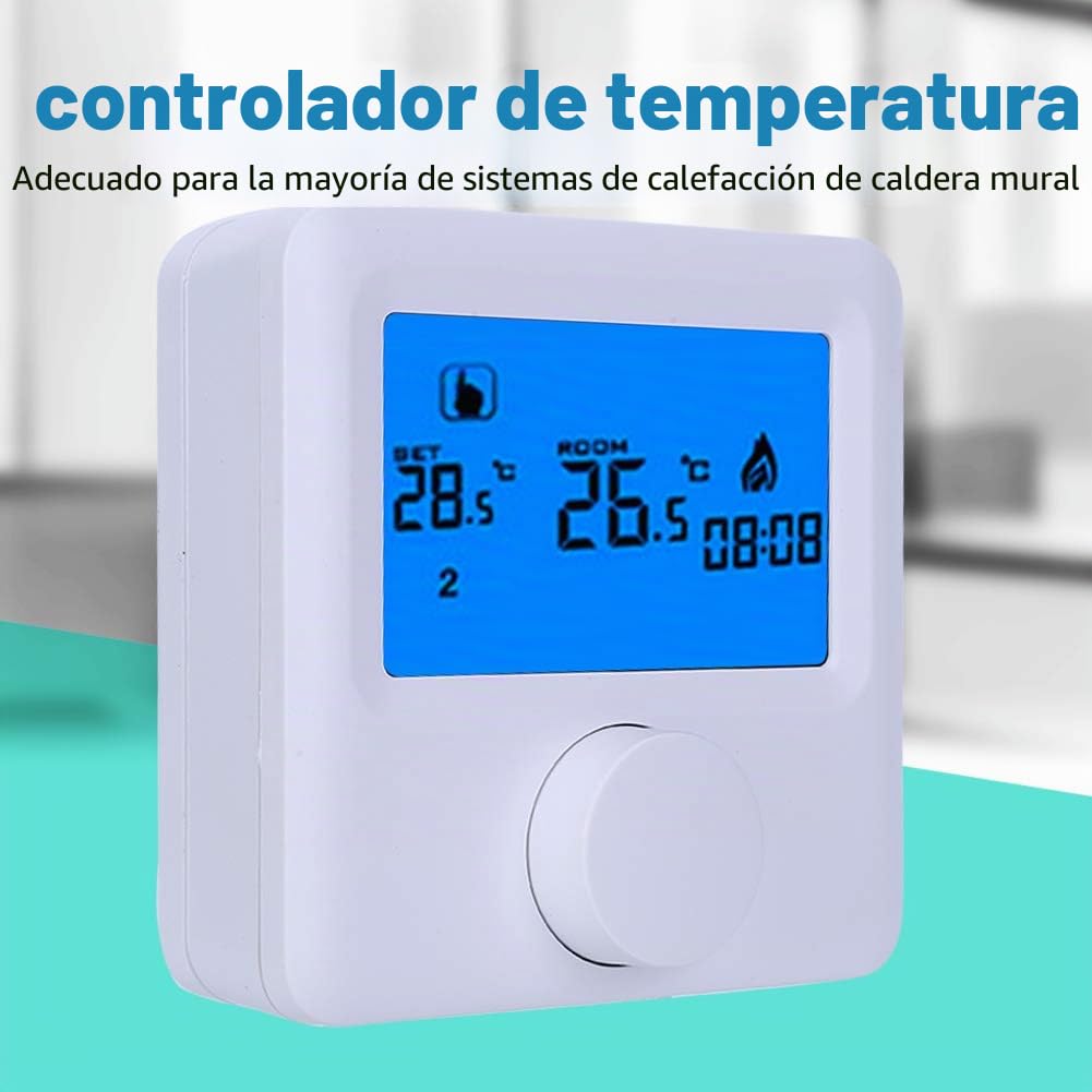 Termostato programable de calefacción inalámbrico LCD Digital RF Controlador de Temperatura termostato de calefacción eléctrico para de calefacción eléctrica