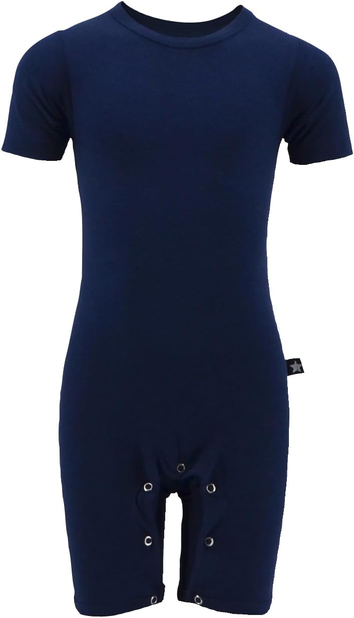 London Onesie Bodyshort With Snap Pushbuttons For Kids | Marine | Adaptive Clothing For Children With Special Needs - Image 7