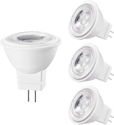 Bombilla LED MR11GU4 de 2.5 W, 250 lúmenes, CACC 12 V, luz diurna 6000 K, no regulable, equivalente a bombilla halógena de 10-40 vatios, ángulo de Bombilla LED MR11GU4 de 2.5 W, 250 lúmenes, CACC 12 V, luz diurna 6000 K, no regulable, equivalente a bombilla halógena de 10-40 vatios, ángulo de