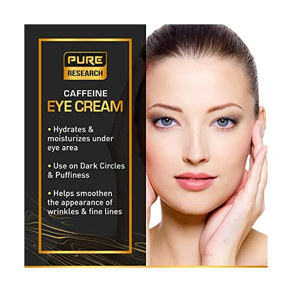 Caffeine-Eye-Cream-For-Anti-Aging-Dark-Circles-Bags-Puffiness-Great-Under-Eye-Skin-Face-Tightening-Eye-Lift-Treatment-For-Men-Women-17oz Caffeine Eye Cream For Anti Aging, Dark Circles, Bags, Puffiness. Great Under Eye Skin + Face Tightening, Eye Lift Treatment For Men & Women 1.7oz
