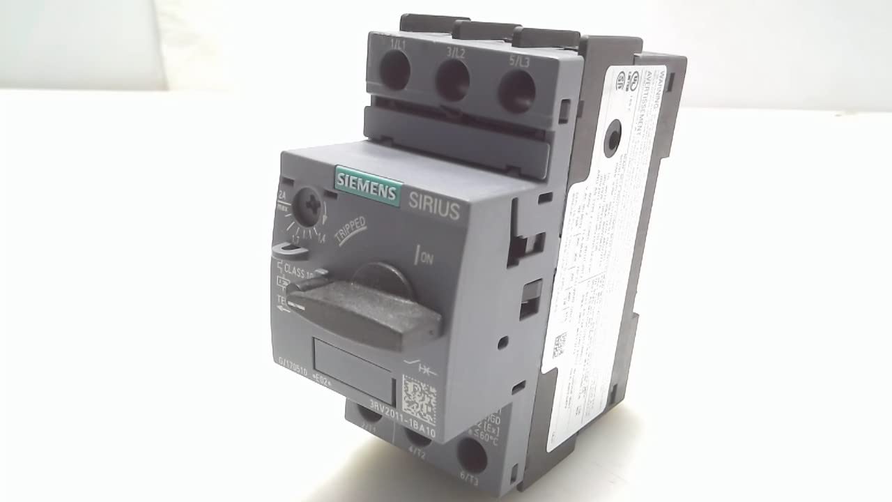 Siemens 3Rv2011-1Ba10, Sirus Circuit Breaker for Motor Protection 3Rv2011-1Ba10