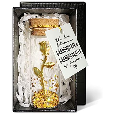Grandma Gifts from Granddaughter, Message in a Bottle, The Love Between a Grandmother and Granddaughter is forever, Birthday Christmas Gifts for Grandmother, Mother's Day Gifts for Grandma Cover