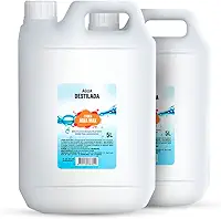 Kit com 2 Unidades Água Destilada Pura Para Autoclave Equipamentos Industriais e Cosmeticos 5 Litros