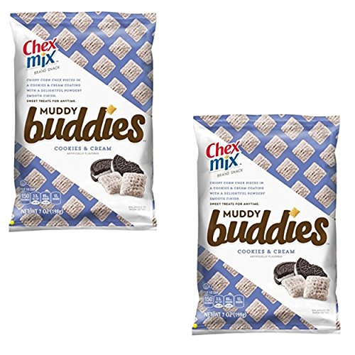 Chex Muddy Buddies Snack Mix, Cookies and Cream, 7 Ounce (Pack of 2)