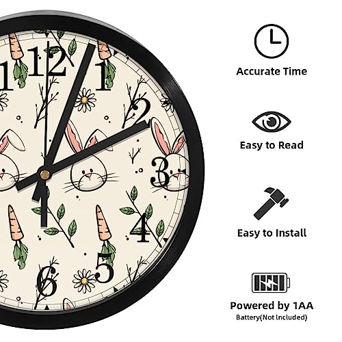 Horloge murale silencieuse sans tic-tac pour travailler sans bruit au bureau