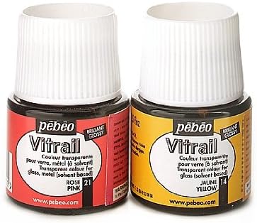 Pebeo Vitrail Paint Cobalt Blue 45 ml [Pack of 3 ]