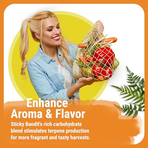 Cronk Nutrients Sticky Bandit Plant Food Carbohydrate – Boost Plants Flavour and Resin Production – Suitable for Soil, Soilless and, Hydroponic – Increase Aroma and Taste, 4L