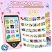 PROGRACE Kids Smart Phone - Talk & Text, Safest Cell Phone for Kids & Teens - Educational Learning Toys, 4.2