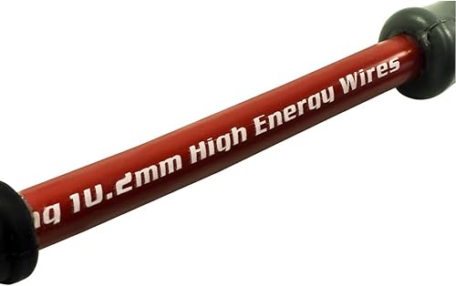 Miniatura 9 de VMS RACING Juego de cables de encendido de bujía de motor de alto rendimiento rojo de 0.402 in 32829 compatible con motores VORTEC Chevy Chevrolet