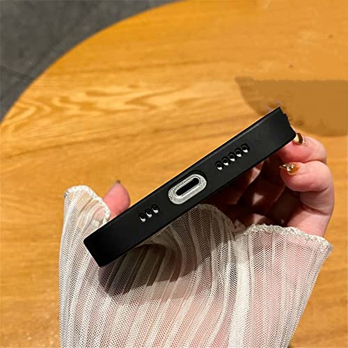 Coque en cuir de luxe pailleté pour iPhone 11 - Étui magnétique bleu chic