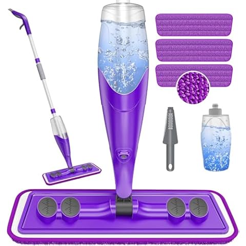 PAPCLEAN Wet Spray Mop with Refillable Bottle Cover