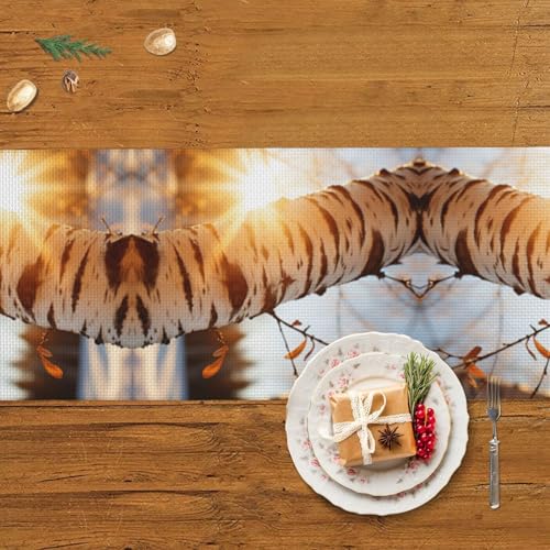 Chemin de table bouleau rustique pour table basse ferme et mariage - 6