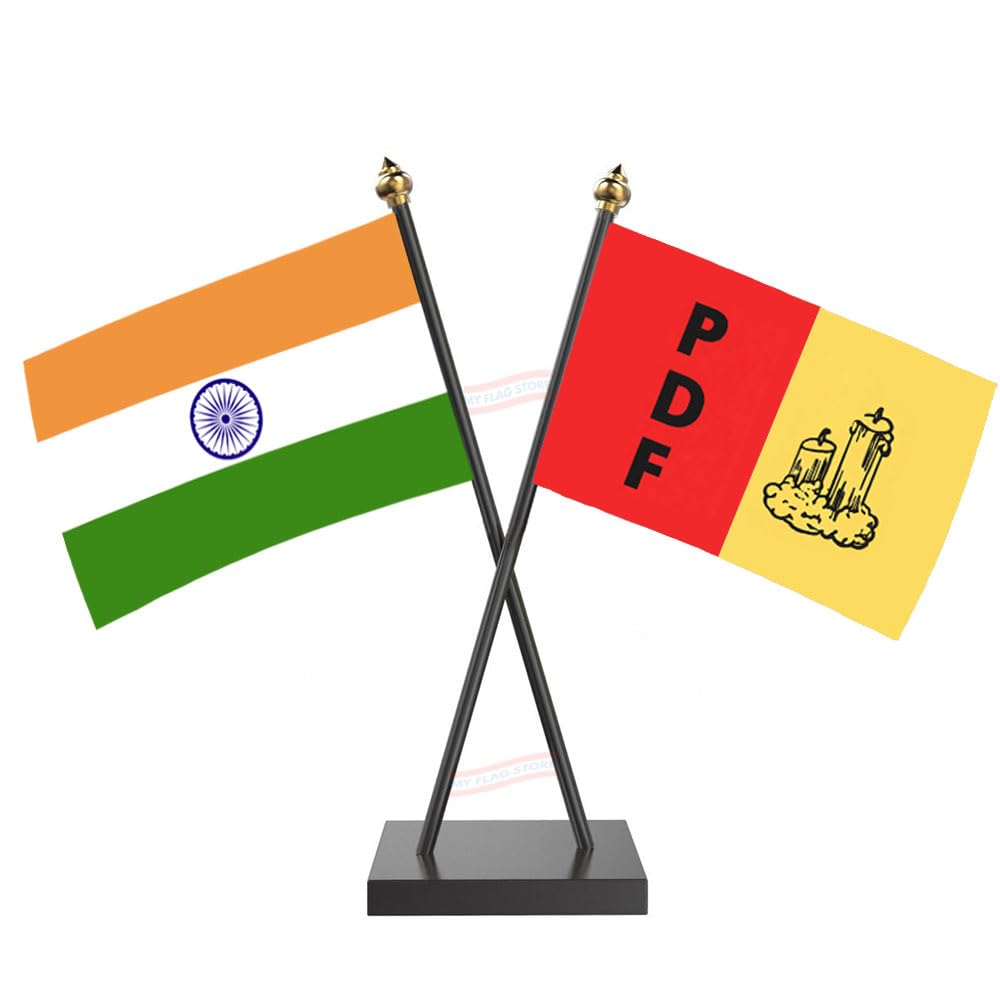 The Flag Company PDF (People's Democratic Front) Cross Table Flags