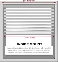 Vista 8 de LOTUS & WINDOWARE - Persiana pequeña de vinilo sin cuerda 1 pulgada