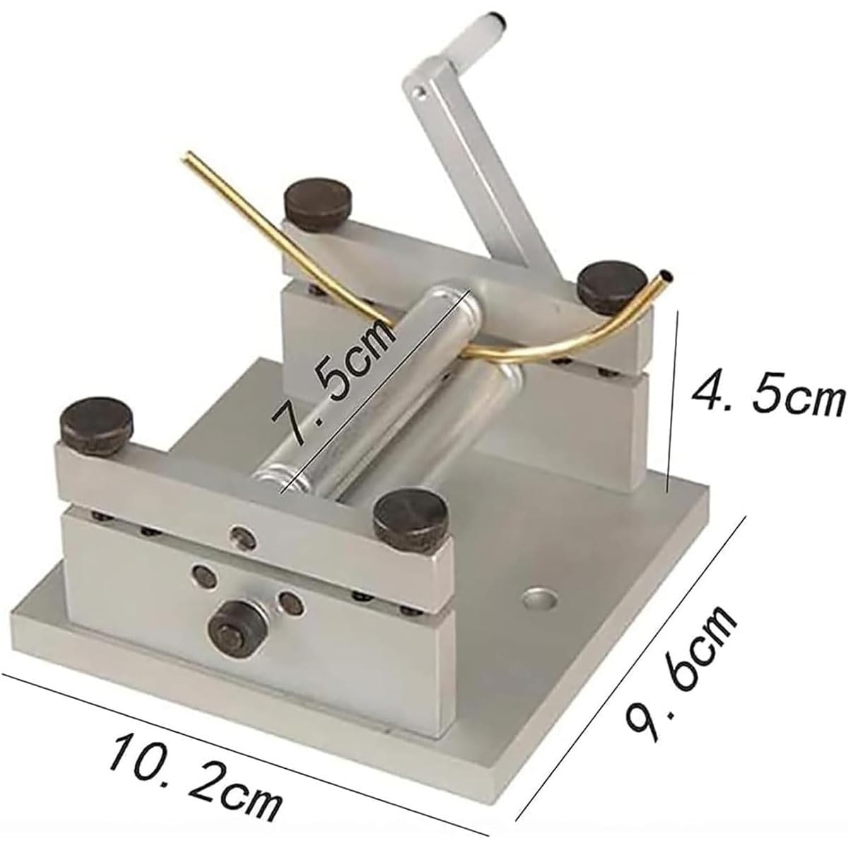 Manuelle Plattenrollmaschine, Metallbiegerolle für DIY-Projekte, verstellbare Rollen, Präzisions-Blech-Rollwerkzeug für Modellerstellung