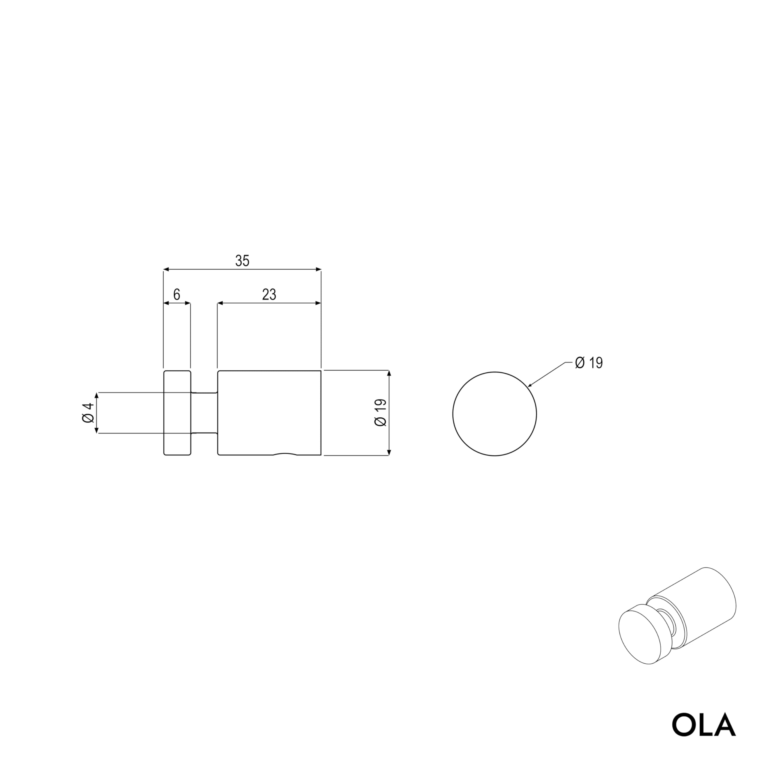 Bernstein Edelstahl Handtuchhaken OLA 2er Set selbstklebend ohne Bohren rund chrom hochglanz modern minimalistisch Wandmontage Badezimmer rostfrei