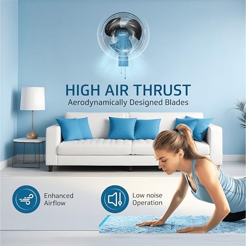 Image of V Guard Gatimaan Pro HSW N High Speed Wall Fan for Home | 2100 RPM | 3 Speed Controls | Powerful 100% Copper Motor | Corrossion-Resistant Metal Grill | (Black)