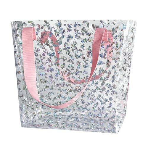 TotePrint Transparente Hologramm-Strandtasche, 31 x 30 x 12 cm, PVC...