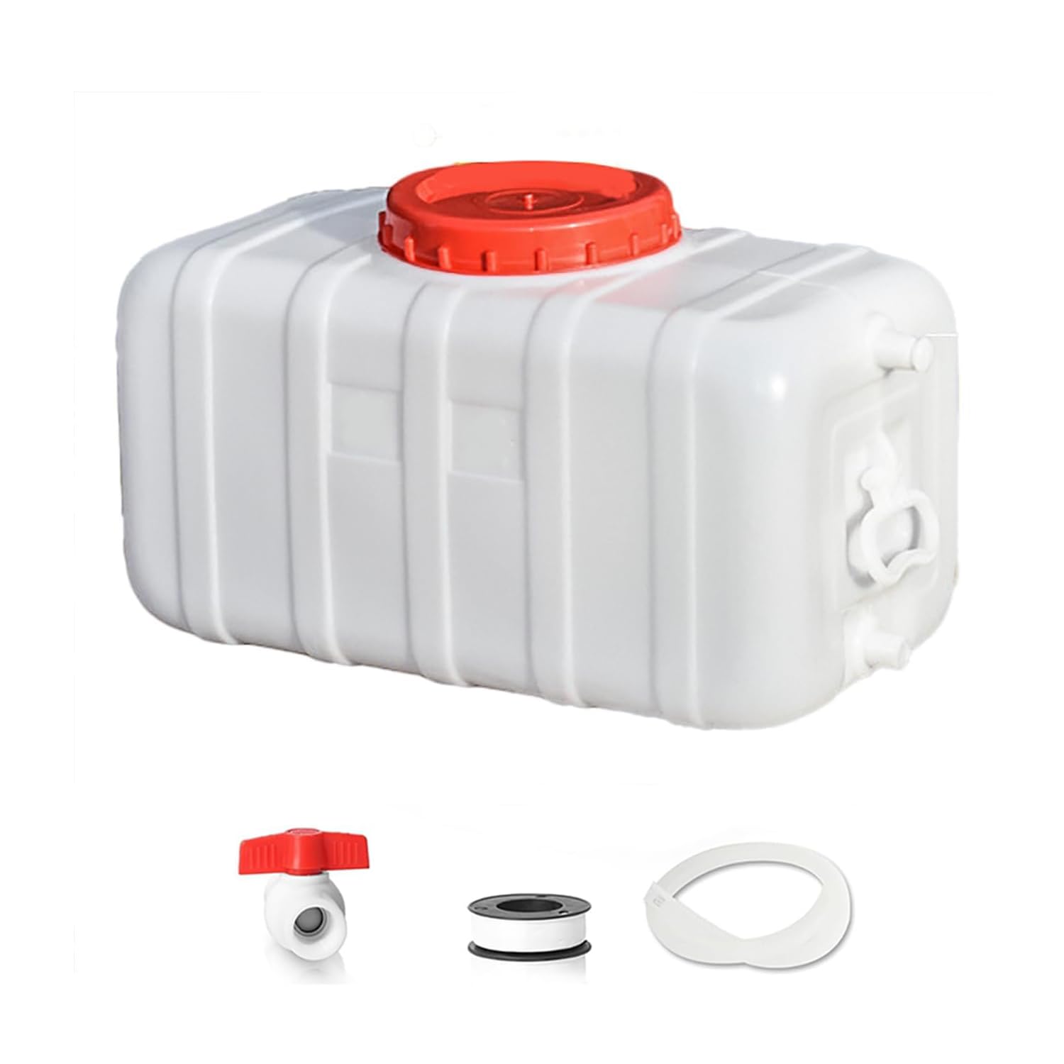 MJHETCY Plastic Water Storage Tanks Emergency Water Storage 25L/35L/50L/80L/110L/200L Camping & Hiking Water Storage Water Container Multifunctional Water Tank(Size:110L)
