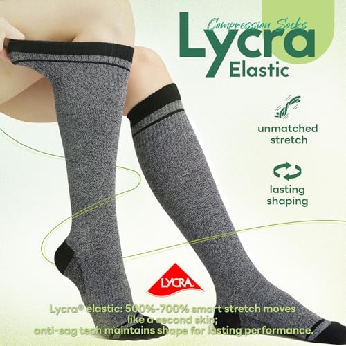 Image of Compression Socks Women & Men 15-20 mmHg for Flying