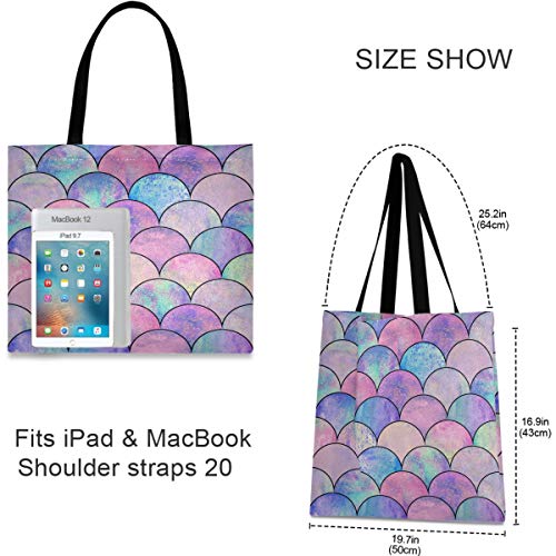 visesunny Stylish Canvas Tote Bag Shoulder Bag Shopping Casual Bag Foldaway Travel Bag Handbags for Women Lady Girl Teens2