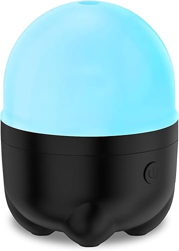 Difusor de aceites esenciales inalámbrico con pilas, 5.1 fl oz, difusor de aroma portátil recargable que cambia de color, difusor de aceite