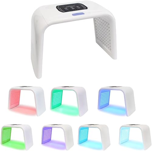 7 colores de luz con vapor de vapor máscara facial herramientas para el cuidado de la piel salón spa rejuvenecimiento de la piel Elitzia ETLED03