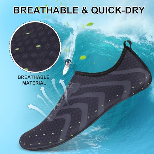 Water Shoes for Men Women Beach Barefoot Swim Pool Shoes Socks Anti-Slip Breathable Quick Dry2