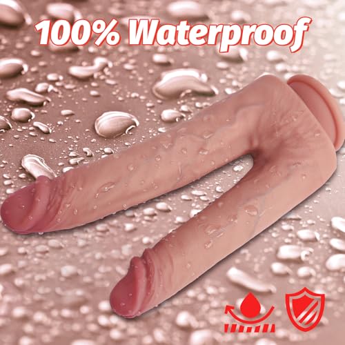 Dildo double silicone haut de gamme ergonomique et flexible