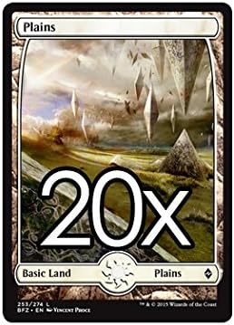 20 Battle for Zendikar Plains #253 Magic The Gathering Basic Full Art Land Lot