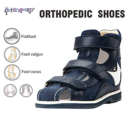princepard Orthopedic Sandals for Kids High Back Ankle Support 2021 New Summer Corrective Shoes Flat Foot X-legs Care2