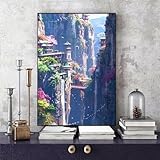 【CE QUE VOUS RECEVREZ】1 x toile pré-imprimée HD 40x60cm (sans cadre), 1 jeu de peintures acryliques, 3 x pinceaux, 1 x dessin de référence couleur, 2 x crochets métalliques et vis