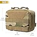 OneTigris MOLLE Pouch, Tactical Admin Pouch Belt EDC Tool Organizer Zippered Utility Waist Pack 8