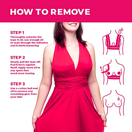 Boob Tape, Boobytape For Breast Lift With Pair Of Reusable Nipple Covers, Breast Tape Lifting Large Breast, Boobtape Water And Sweat Resistance Bra Tape, Sticky Body Tape, Aesthetic Breast Tape Suitable For A-E Cup Lifting Large Breast #TOP5