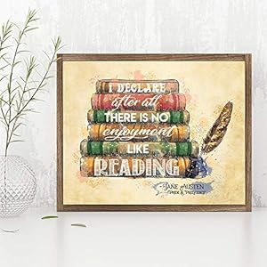 Ideclareafterallthereisnoenjoymentlikereading11x14unframedtypographyartprintgreatgiftanddecorforlibraryschoolbookloversandhomeunder15 Urban Country Home Decor I declare after all there is no enjoyment like reading 11×14 unframed typography art print great gift and decor for library school book lovers and home under 15 urban country home decor