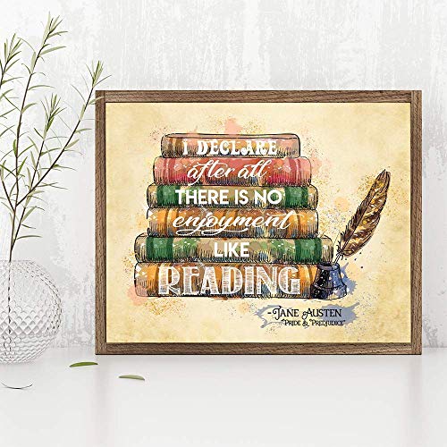 Ideclareafterallthereisnoenjoymentlikereading11x14unframedtypographyartprintgreatgiftanddecorforlibraryschoolbookloversandhomeunder15 Urban Country Home Decor I declare after all there is no enjoyment like reading 11×14 unframed typography art print great gift and decor for library school book lovers and home under 15 urban country home decor