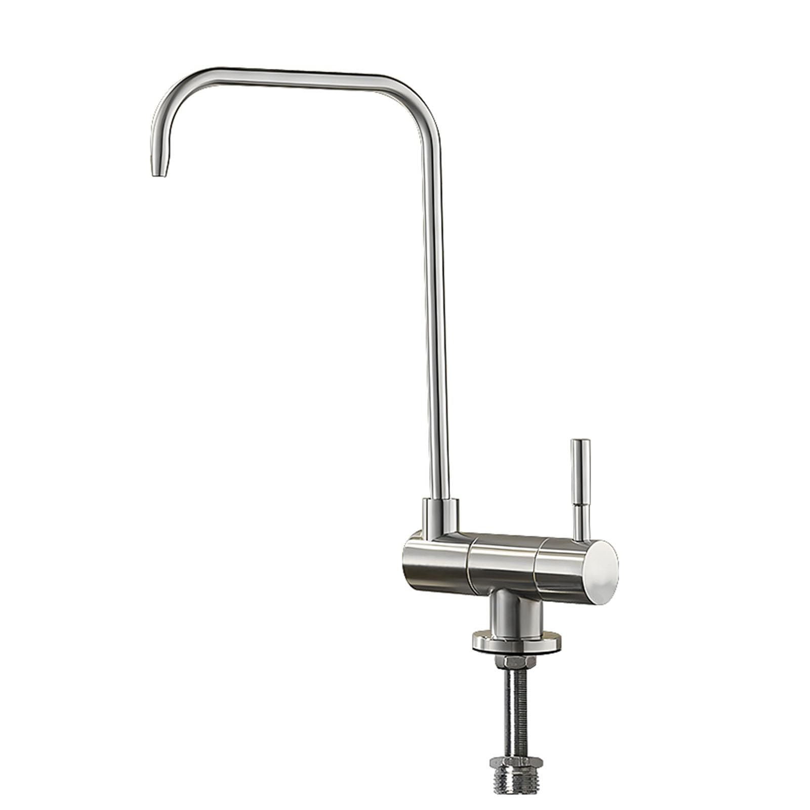 Grifo Cocina Abatible Osmosis Giratorio Acero Inoxidable Agua Fría Mango Único Grifo Osmosis 1 Via-Cepillado