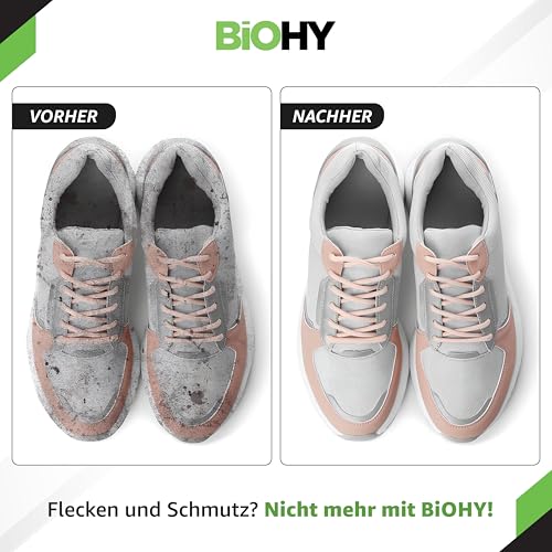 BiOHY Schmutzradierer Schwamm (1 x 18 Stück) | Zauberschwämme für Schuhe, Küche, Bad, Wände und Autos | Reinigungsschwämme für hartnäckige Flecken